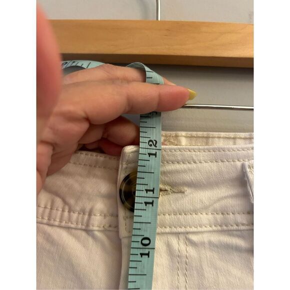 Stradivarius Culotte High-rise Wide Leg Ankle Jeans sz 28 / 6 raw hem 90's - Picture 4 of 7